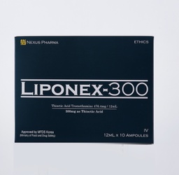 Liponex-300 advanced thioctic acid 300mg(ALA300mg) High potency, Premium grade